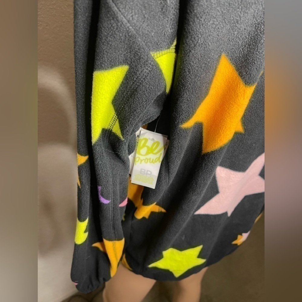 ⭐ bp. Be Proud Star Print Fleece Zip Jacket | Size Small | NWT - Picture 5 of 5